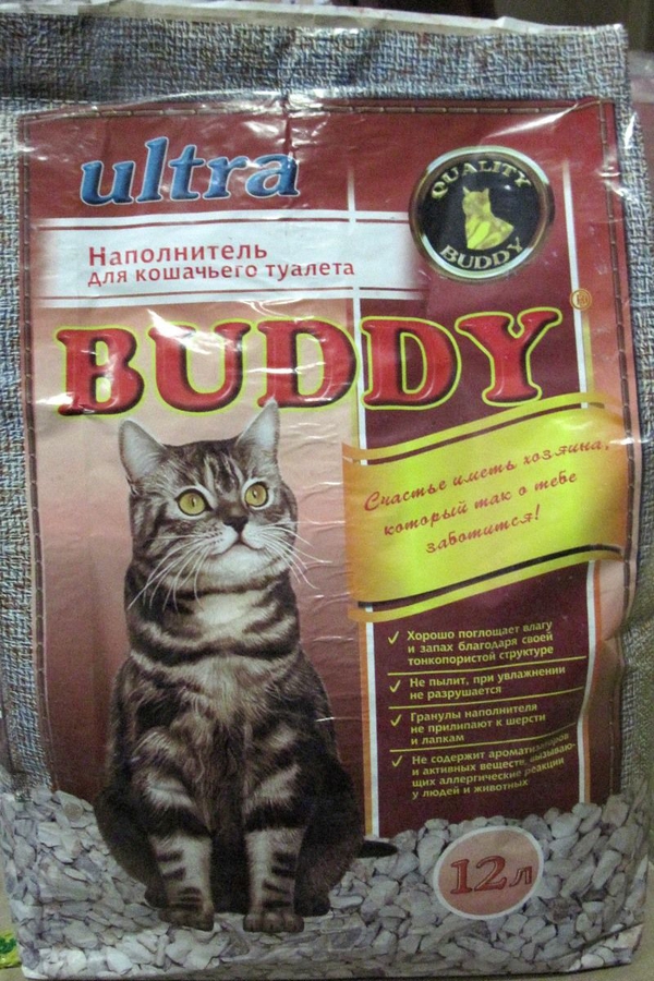 Наполнитель для кошачьего туалета buddy